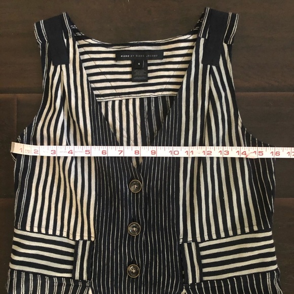 Marc by Marc Jacobs Normandy Blue Stripe Dress Size Small - Picture 8 of 14